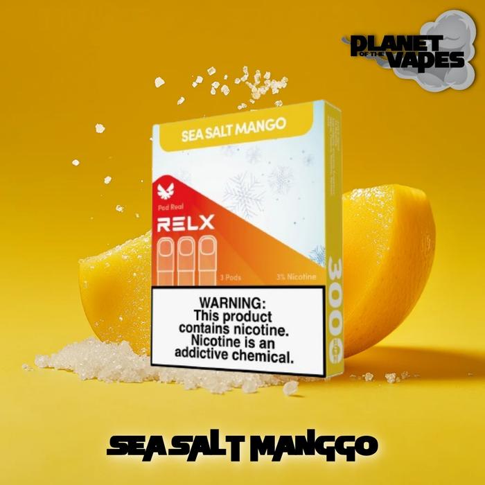 Gambar RELX Pod Real isi 3 Refill Catride Pod - SEA SALT MANGGO dari Planet of the Vapes undefined Tokopedia