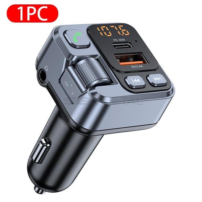 Gambar SEAMETAL Usb Car Charger Fm Transmitter Modulator Mp3 Player Car Bluetooth MP3 Player Bluetooth Receiver - Hitam - hitam dari alanofisial undefined Tokopedia