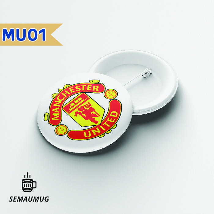 Gambar PIN MANCHESTER UNITED MU BROS BADGE BULAT SEPAK BOLA LUCU CUSTOM SEMAUMUG - MU 1, 44 MM dari semaumug undefined Tokopedia