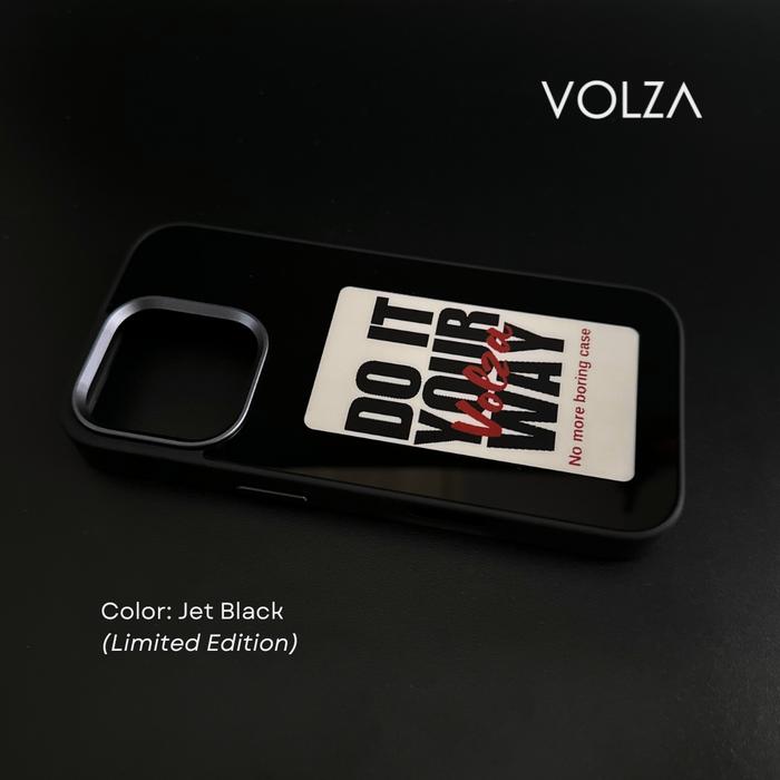 Gambar VOLZA Case for iPhone 13-16 & Samsung  Metal Protection diy case smart screen - Jet Black, 14 Pro Max dari VOLZA undefined Tokopedia