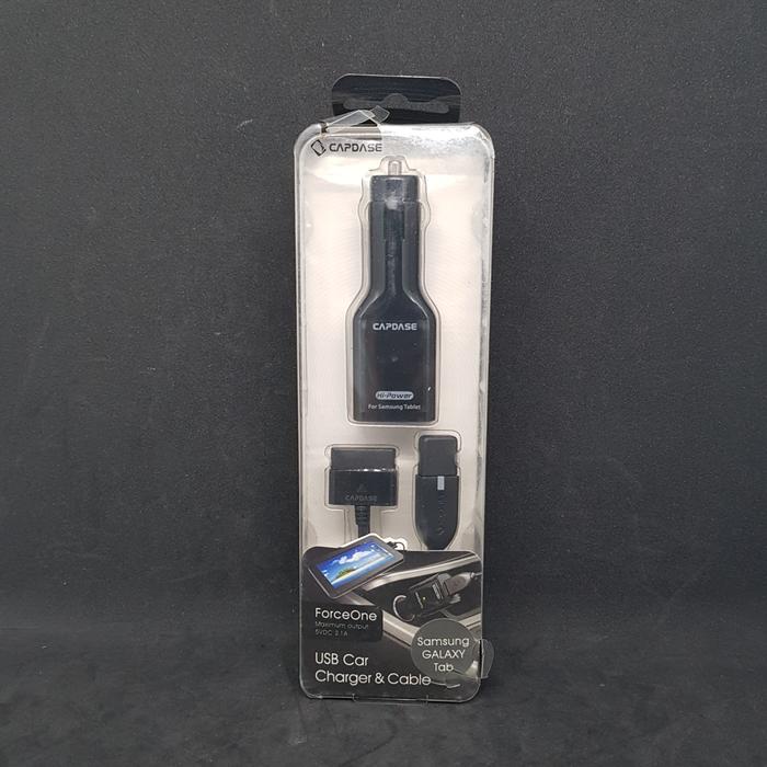 Jual Capdase USB Car Charger dan Cable Samsung Galaxy Tab 30pin