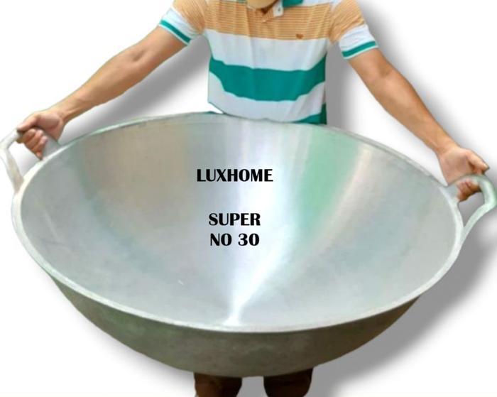 Gambar KUALI SUPER NO 30 - WAJAN PENGGORENGAN ALUMUNIUM 72CM - KUALI MASAK BESAR ALUMUMINUM COR dari LuxhomeID undefined Tokopedia