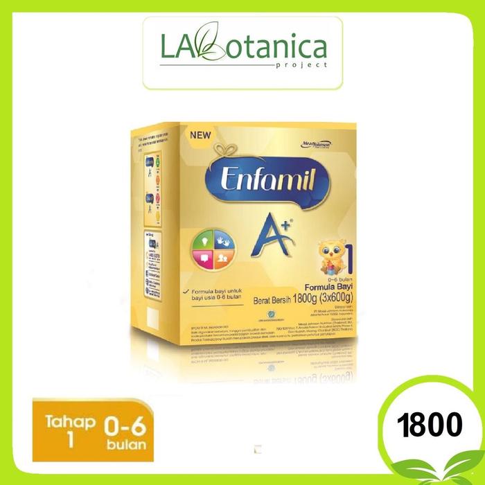 Gambar Enfamil A+ 1 Susu Formula Bayi Plain 0-6 Bulan 400 & 800 & 1600 Gr Terbaru! - 1800 GR dari Siagia Store 00 undefined Tokopedia