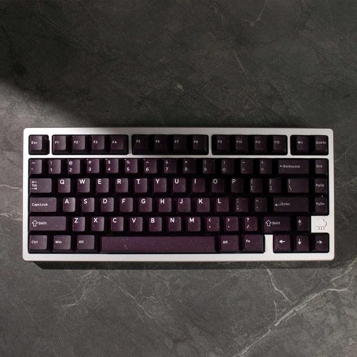 Gambar Keycaps Double Shot Cherry Profile Dark Maroon Glitter White Vior Colorways dari ThockySupplyBDG undefined Tokopedia