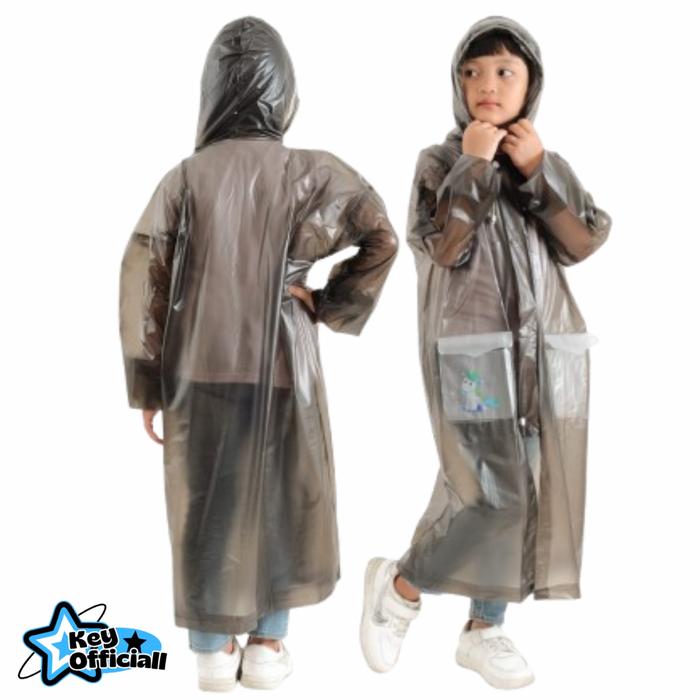 Gambar Jas Hujan Anak SD Laki Laki Perempuan Polos Karakter Pony - Hitam, Lizzy dari Key Officiall undefined Tokopedia