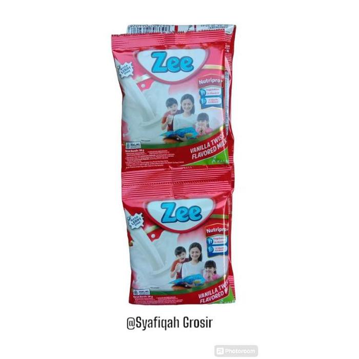 Gambar susu Zee renceng isi 10 sachet bubble wrap packing - Vanila dari Affan Susu Shop undefined 4 Tokopedia
