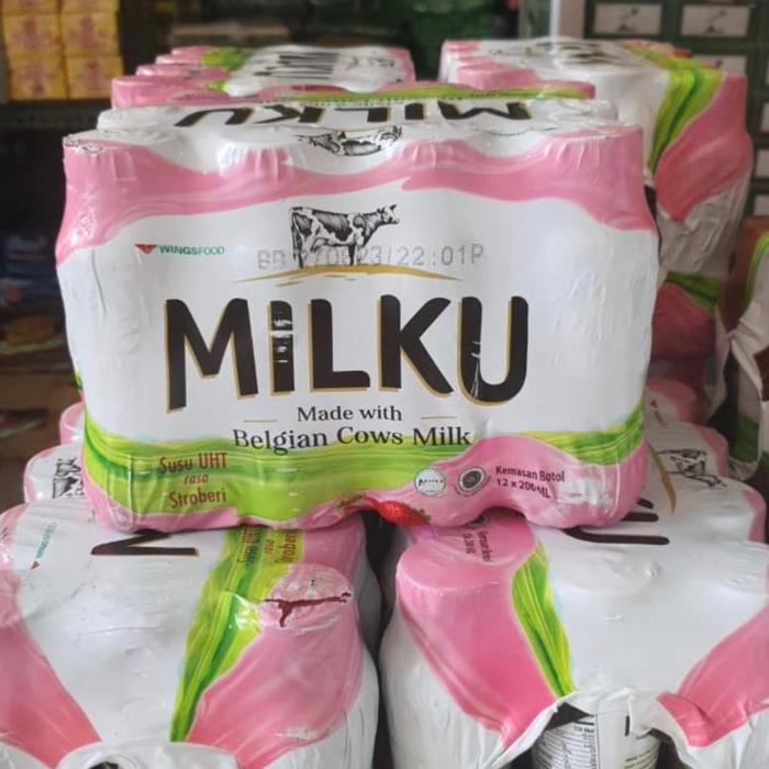 Gambar READY STOCK (GRATIS ONGKIR) MILKU SUSU UHT BOTOL 200ml isi 12 Ori!! - Stroberi dari teguh_farma undefined 2 Tokopedia