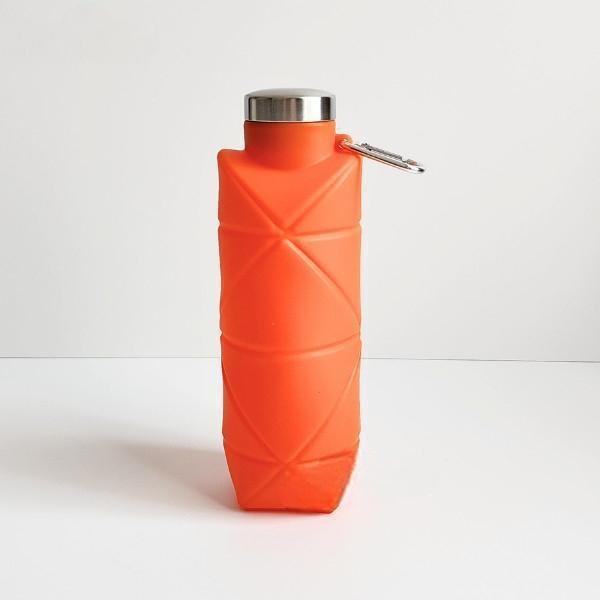 Gambar Botol Minum Unik Lipat Silikon Food Grade / Origami Bottle / Foldable Water Bottle 700ml - Orange dari babyyuhu undefined Tokopedia
