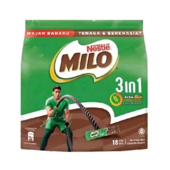 Gambar Milo Whole Grain Intense Dark Choco Less Sugar 3in1 - 3in1 Activ Go dari Affan Susu Shop undefined Tokopedia