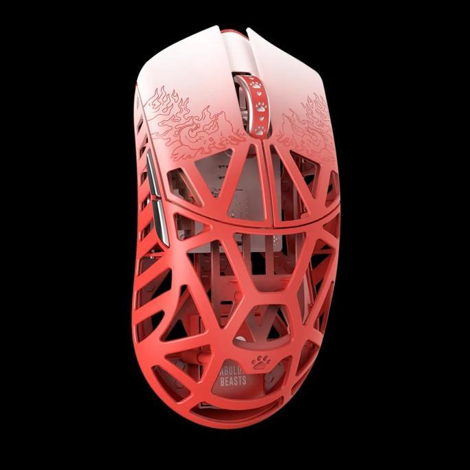 Gambar Fabulous Beasts × Wlmouse Beast X 8K / Wl Lightweight Magnesium Alloy Gaming Mouse Neew - White & Red dari URBAN GAMERS undefined Tokopedia