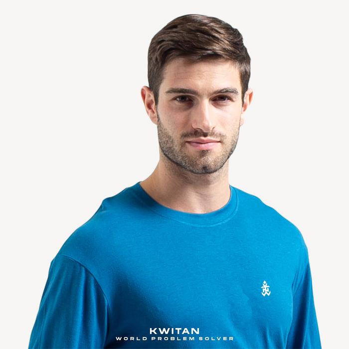 Gambar Kaos Basic Katun TENCEL (DEEP BLUE) - LENGAN PENDEK, M dari KWITAN undefined Tokopedia
