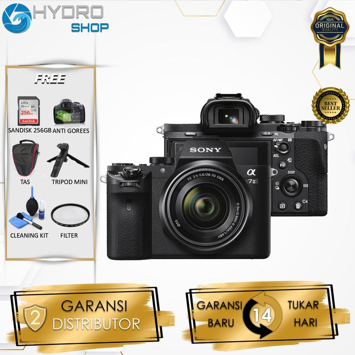 Gambar Sony a7 II Kit FE 28-70mm / Sony A7 Mark II / Sony A7II /  Sony Alpha A7II / Sony A7 II Body / Sony A7 Mark 2 - KIT 28-70MM, TANPA PAKET dari HydroShop- undefined Tokopedia