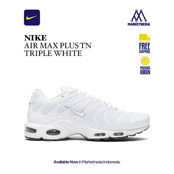 Promo Nike Air Max Plus TN Full White 100% Original BNIB 36