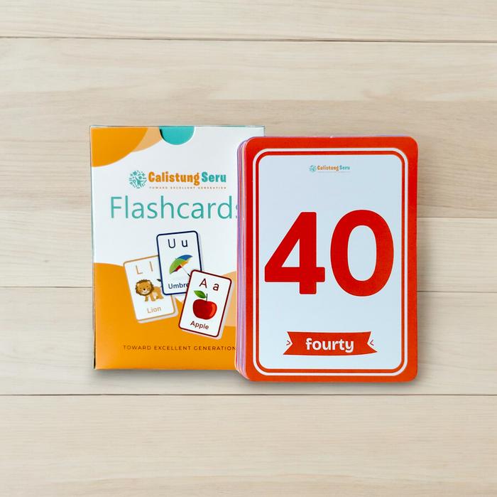 Gambar Flash Card Mengenal Angka 1 - 100 Bahasa Inggris - Angka dari calistungseru undefined Tokopedia