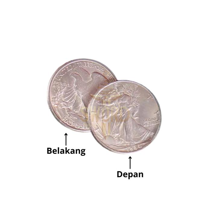 Gambar Sulap Walking Liberty Coin Brass - Super Walking Liberty Half Dollar - Brass Coin - Koin Kuningan - Sulap Koin - Coin Magic - Toko Sulap - Sword Magic - COIN NORMAL dari Sword Magic Shop undefined Tokopedia