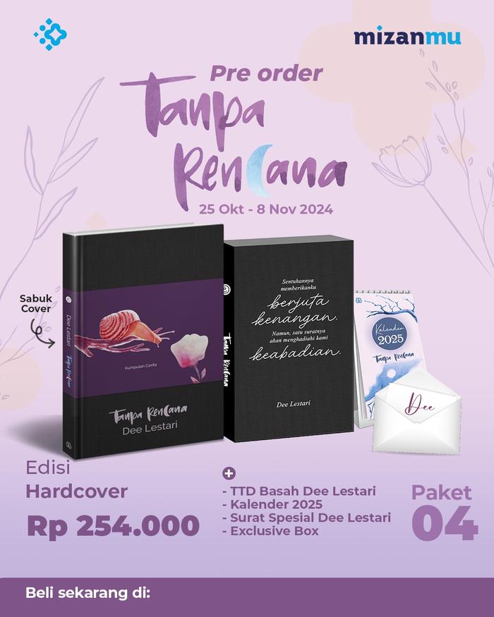 Gambar Pre Order - Buku Novel Tanpa Rencana - Dee Lestari - Bentang Pustaka - Bumifiksi - PAKET 4 dari Bumi Fiksi Makassar undefined Tokopedia