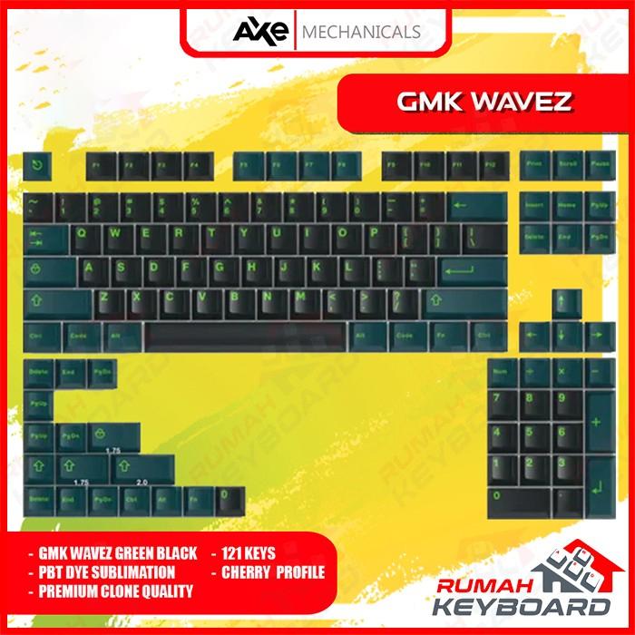Gambar KEYCAP - KEYCAPS - CHERRY - GMK WAVEZ - PBT - DYE SUB - FULL dari Rumah-Keyboard undefined Tokopedia
