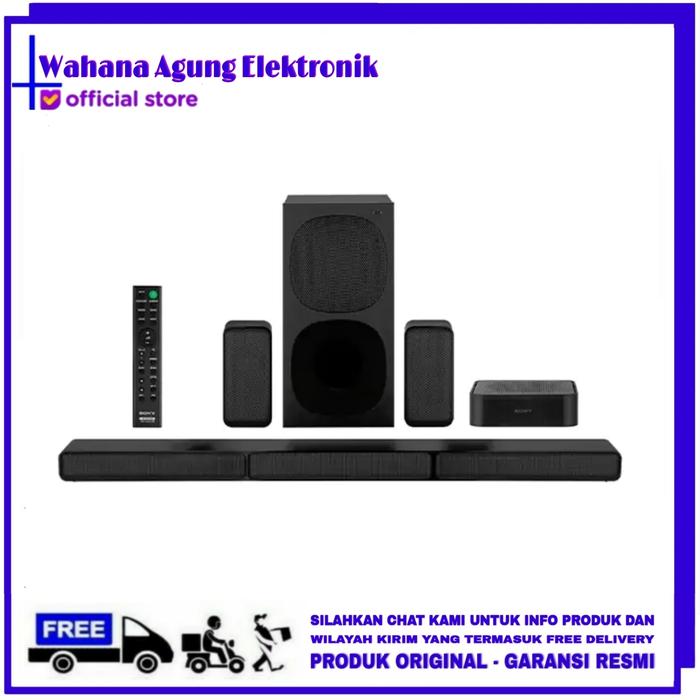 Sony HTS40R Home Cinema Soundbar HT-S40R With Rear Speaker Kargo  Pack Kayu
