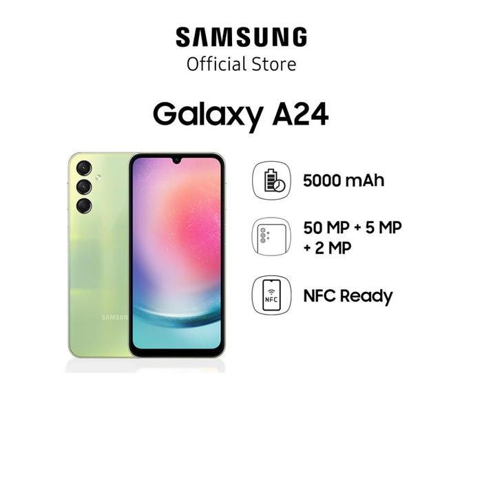 Gambar HP SAMSUNG GALAXY A24 8/128 GB - A 24 RAM 8GB ROM 128GB GARANSI RESMI - Hijau dari Cahaya Store Cell undefined Tokopedia