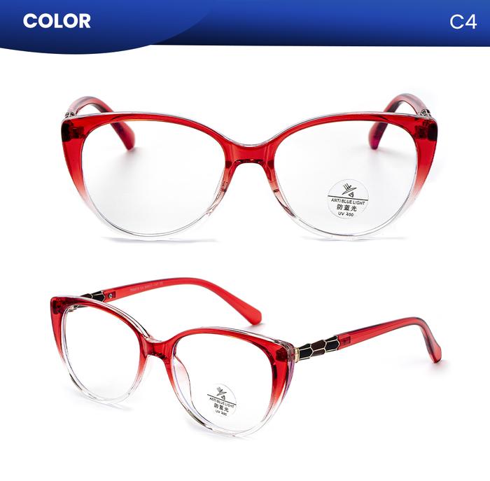 Gambar Kacamata Frame Cat Eye Metal PC Lensa Photocromic Blueray Glasses Anti Cahaya Biru Fashion Modis Gaya Korea Eyewear Pria Wanita IOOI TR8879 - C4, Frame Only dari IOOI.kacamata undefined Tokopedia