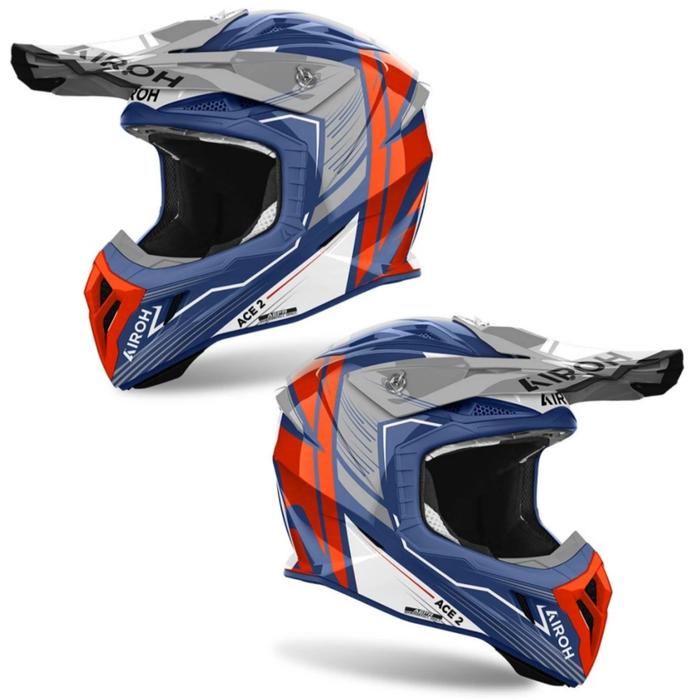 Jual AIROH AVIATOR ACE ENGINE CERULEAN GLOSS Kota Bandung