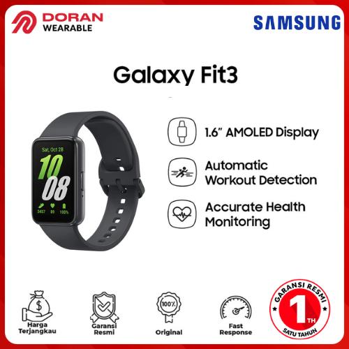 Gambar Samsung Galaxy Fit 3 Smart Watch - Garansi Resmi 1 Tahun - Gray dari Doran Wearable Official_NEW undefined Tokopedia