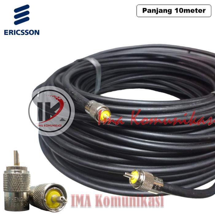Gambar PAKET KABEL RG8 ERICSON + KONEKTOR AMPHENOL SIAP PAKAI PANJANG 10METER - 50METER - 10meter dari IMA KOMUNIKASI SOLUTIONS undefined Tokopedia
