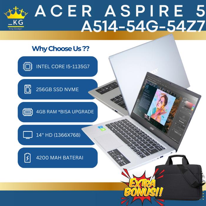 4gb Ram Laptop Ram 8gb Ssd Murah Jual ACER Aspire A514 54G 50CQ