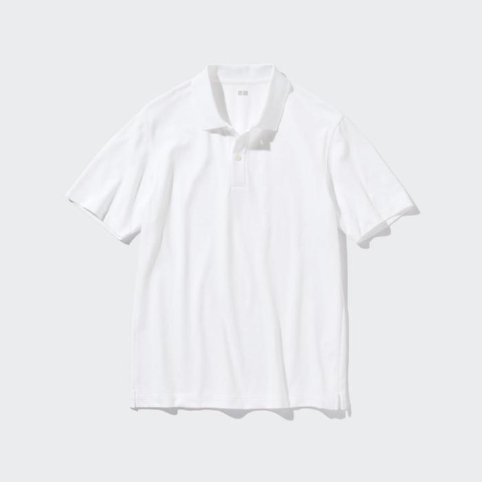 Jual Uniqlo AIRism Kaos Polo Pique Lengan Pendek Abu-abu, L
