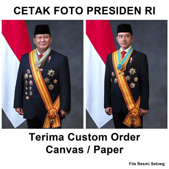 Gambar Cetak Foto Presiden dan Wapres RI 2024 - 2029 File Resmi Setneg - Full Badan dari MOZART Photolab undefined Tokopedia