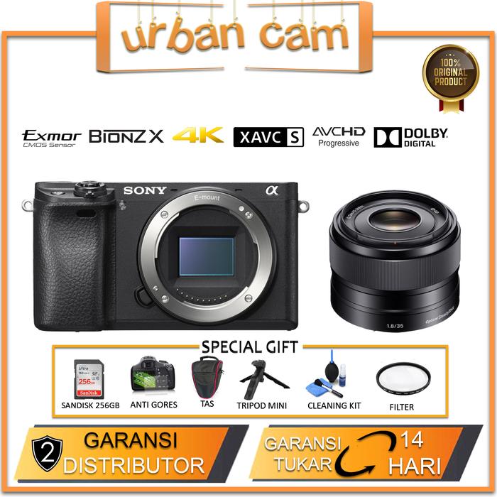 Gambar Sony Alpha A6300 Kit 16-50MM F3.5-5.6 OSS / Sony A6300 Kit / Sony A6300 Body - KIT E35MMF1.8, PAKET128GB dari UrbanCam undefined Tokopedia