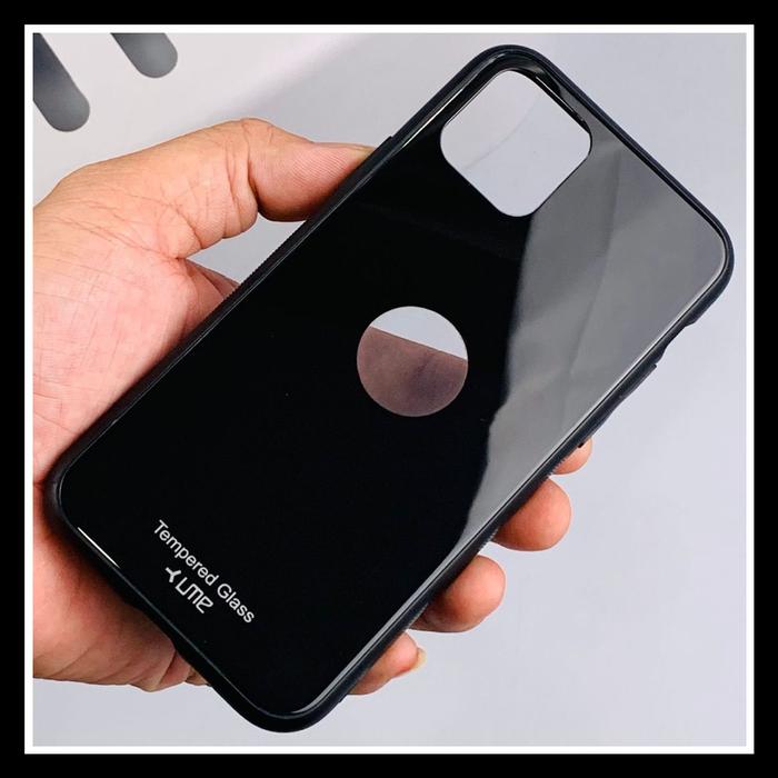 Gambar IPhone 11 / Pro / Max Ume Glass Case Color Black Original Hard Casing Back Cover HardCase Tempered Bumper Soft Silicone - HITAM., IPHONE 11 6.1. dari T-ORIGINAL STORE undefined Tokopedia