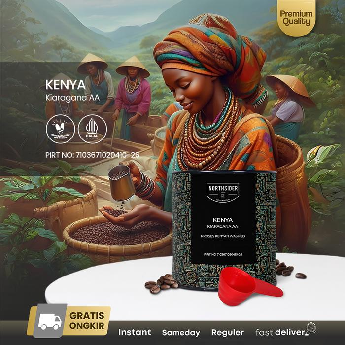 Gambar Northsider Kopi Arabika Kenya Kiaragana AA Kenyan-washed Coffee - 100g, Biji Kopi dari Northsider Coffee Shop undefined Tokopedia