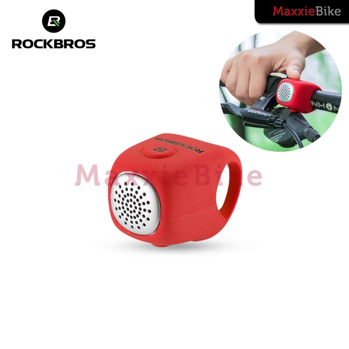 Gambar ROCKBROS CB-1709 RED - Bicycle Horn - Bel Klakson elektrik sepeda dari Maxxiebike undefined Tokopedia
