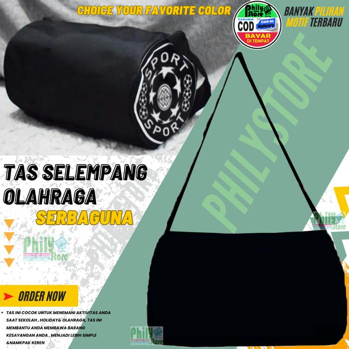 Gambar Tas Sepatu Futsal / Bola Adidas / Tas Futsal Tabung Murah Terbaru⠀ - Hitam Polos dari Philystore undefined Tokopedia