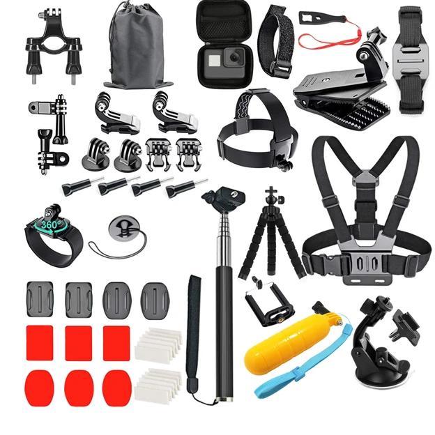 Gambar For Gopro Hero 12 11 10 9 8 Accessories Action Camera 4K For Insta360 One X4 X3 Motorcycle Backpack Case Helmet Mount Kit Set - Option 2, CHINA dari Cintashopwre undefined Tokopedia