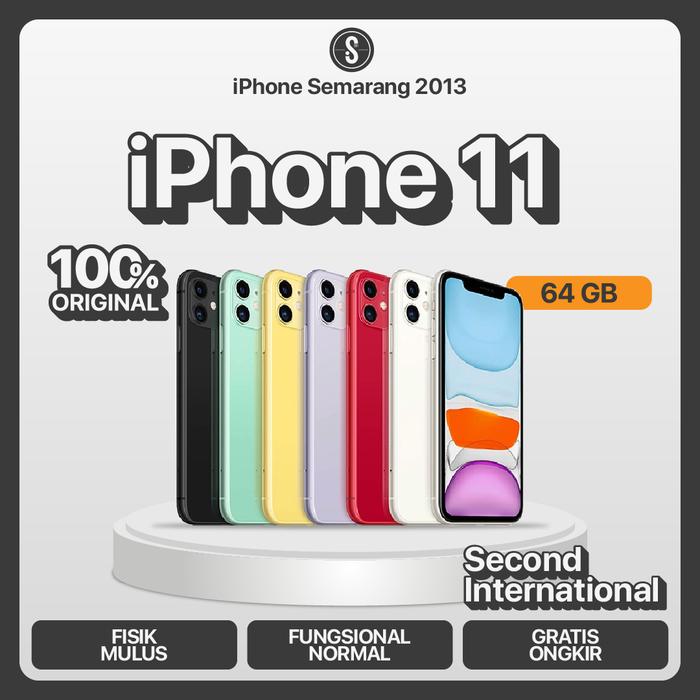 Gambar iPHONE 11 64GB SECOND EX INTER - RED, ALL PROV dari iphonesemarang 2013 undefined Tokopedia
