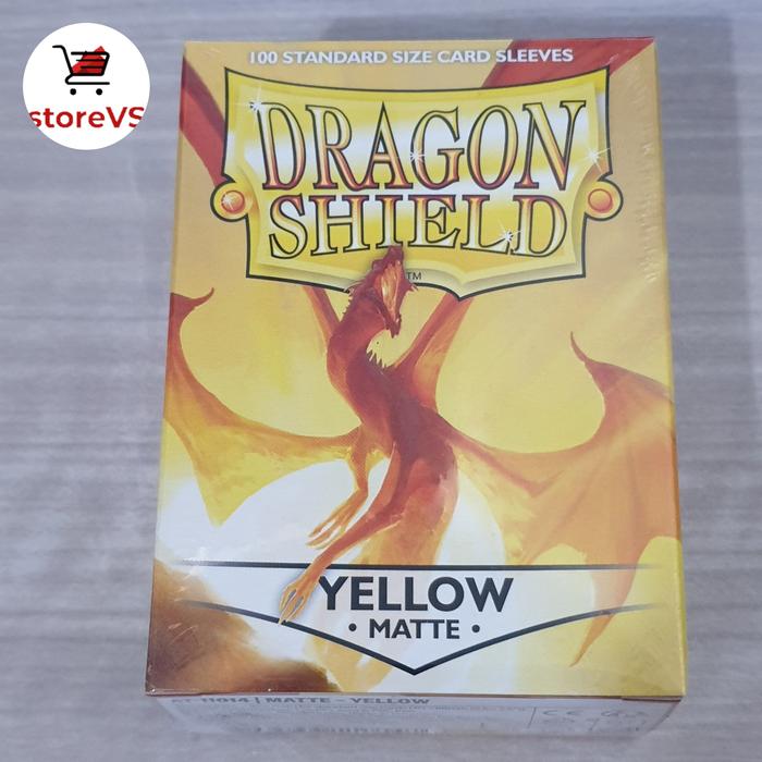 Gambar Dragon Shield Sleeve 100 Standard Matte Sleeves - Yellow dari StoreVS undefined Tokopedia