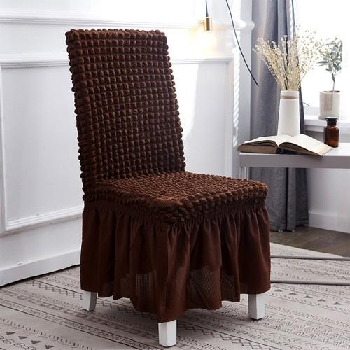 Jual SARUNG KURSI MAKAN RENDA DINING CHAIR COVER WITH LACE KAIN