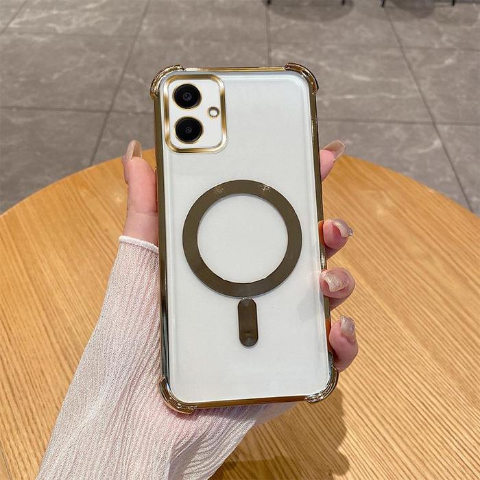 Gambar Oppo A3X Soft Case MagSafe magnet wireless plating Casing Cover - Gold dari Lukman prayetno undefined Tokopedia