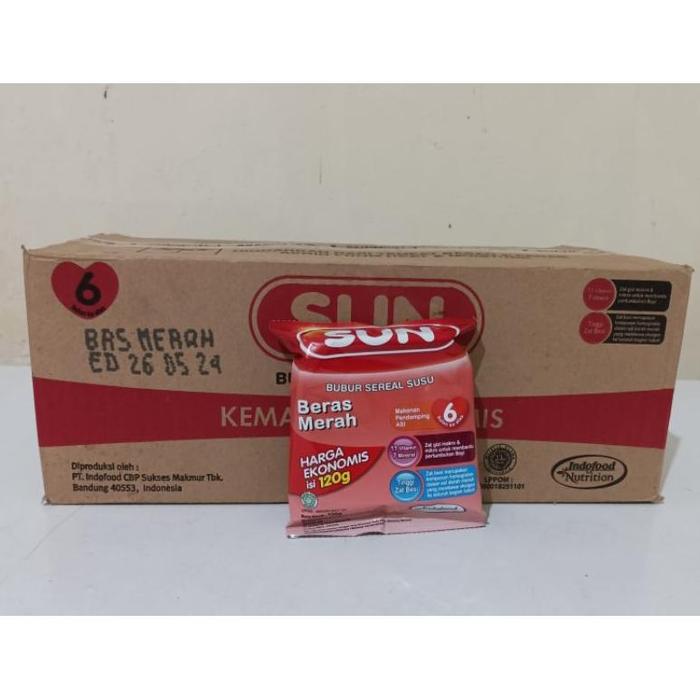 Gambar bubur sun ekonomis 120gr / 1 dus / 24 pcs - Beras Merah, bubble dari Toko Jingga Storee undefined Tokopedia