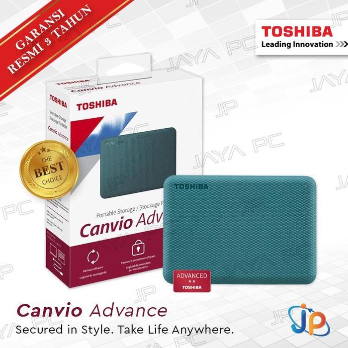 Gambar Toshiba Canvio Advance 1TB - HDD / Hardisk / Harddisk Eksternal 2.5 - Hijau dari AL ORANGE undefined Tokopedia