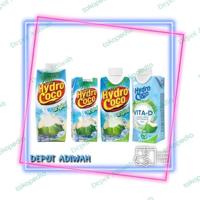 Gambar New Hydro Coco Air Kelapa Asli 250Ml, 330Ml, 500Ml, Vita-D Per Karton Best Seller - 330ml dari Mala Groce undefined Tokopedia