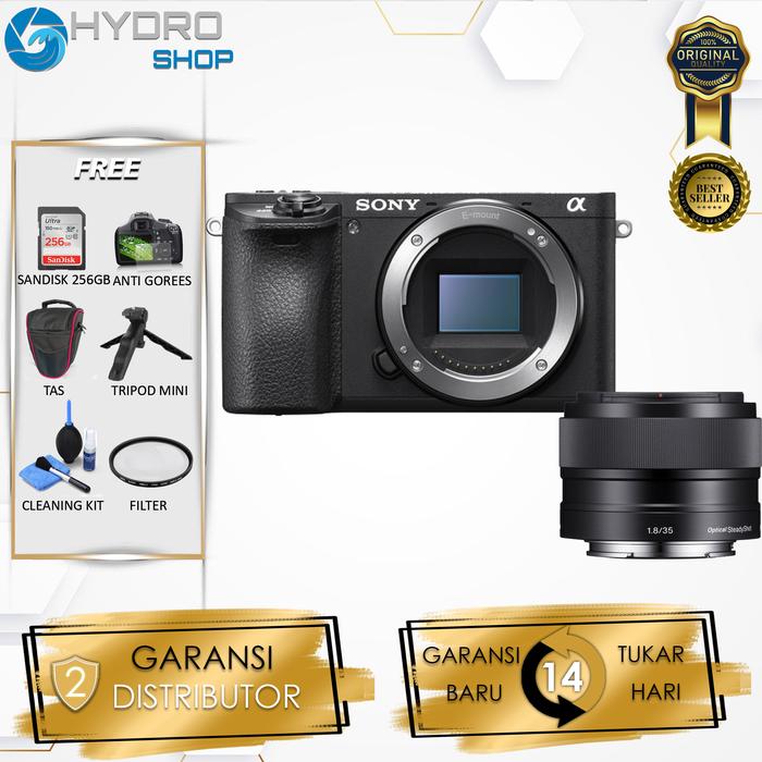 Gambar Sony Alpha A6500 Kit E PZ 16-50mm f3.5-5.6 OSS / Sony A6500 Kit 16-50mm  / Sony A 6500 - KIT E35MMF1.8, PAKET128GB dari HydroShop- undefined Tokopedia