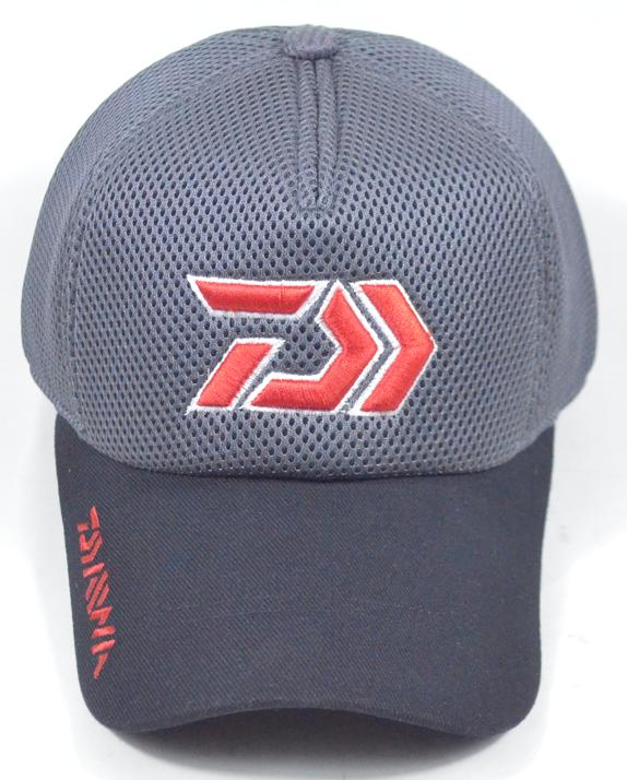 Gambar Topi baseball pria fishing Daiwa double mess - Abu Hitam List dari ceklistopi undefined Tokopedia