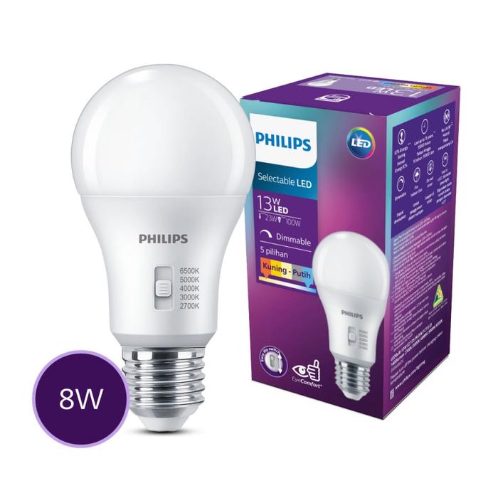 Gambar Lampu Philips DipSwitch Bohlam LED 8W 13W Lima Warna - 8W dari Aneka Lighting undefined Tokopedia