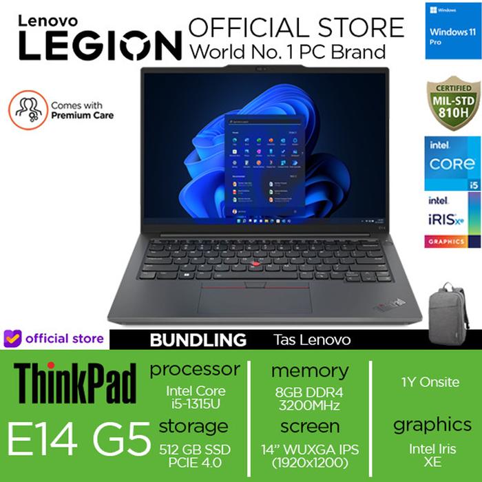 Promo Lenovo Thinkpad E14 GEN i5 1335U 8GB 512SSD W11PRO