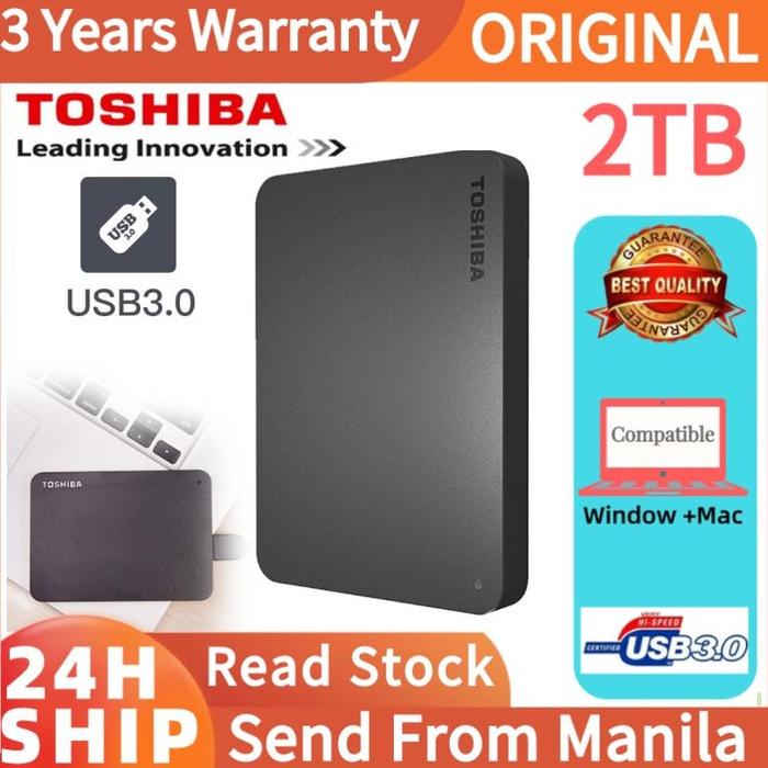 Jual Toshiba Canvio Basic 1TB/2TB HD Hardisk Eksternal HDD