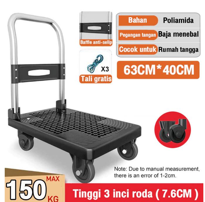 Model Label Troly Promo Troli Trolly Lipat REAIM 500KG Troly Hand Truck Model Besi Bawa ...