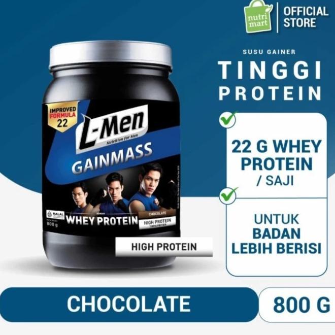 Gambar Terlaris Whey Protein L-Men Gainmass Ready - coklat 800x1, no bonus dari ermina malll undefined Tokopedia